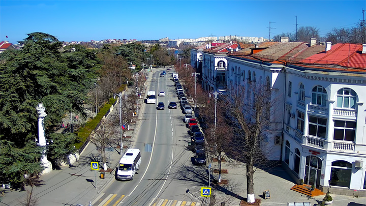 Онлайн веб-камера на проспекте Нахимова, Севастополь (Севастополь, Россия)